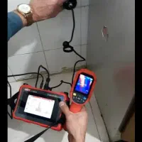 نشت یابی رفع نشتی نم یاب دستگاه تصویری در یه نقطه