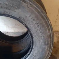 لاستیک جلو نیسان سایز 16 و 4 عدد رینگ فابریک نیسان