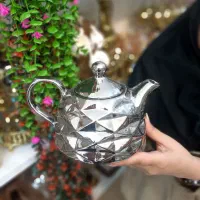 قوری طلایی و نقره ای مشبک
