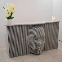 میز پذیرش و رسپشن تمام ام دی ام با طراحی خاص