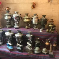 سماور ذغالی دیگ مسی