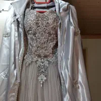 لباس عقد به همراه شنل ، لباس مجلسی