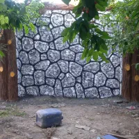 استا نما سیمانی  طرح سنگ طرح چوب