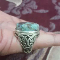 انگشتر طرح نقره خوش دست بزرگ