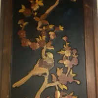 تابلو منبت و معرق چوبی کار دست