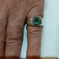 انگشتر زمرد ،نقره