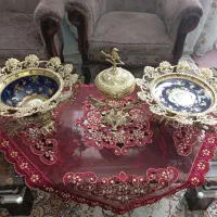 کاسه بشقاب وشکلات خوری برنز