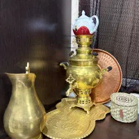 سماور برنزی زغالی