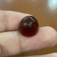 نگین سنگ عقیق سرخ جگری