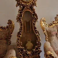ساعت ایستاده چوب گردو