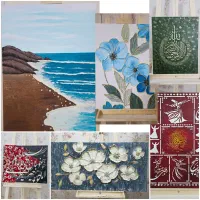 آموزش نقاشی گچبری بافتنی