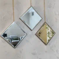 ایینه دکوراتیو،گلدان شیشه ایی،سالم هستن و نو