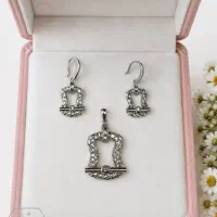 نیم ست تراش فیوژن کد ۰۲ عیار ۹۲۵ نقره برف