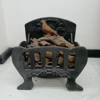 منقل شومینه با هیزم کاملا نو