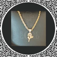 آویز گردنی گل رز دختر و پسر