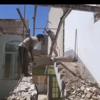 تخریب ساختمان کلی جزئ مغنی چاه کن وصل فاضلاب خونه