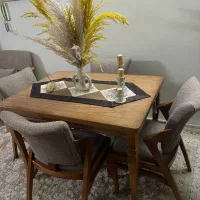 میز ناهار خوری نو با ضمانت چوب راش