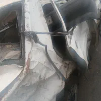 پراید مدل ۹۵ تو جنگ اسیب دیده
