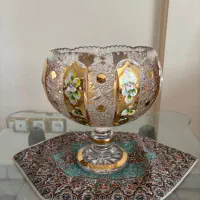 ظرف طلاکوب آلیش اصل بوهمیا و خورشیدی بوهمیا