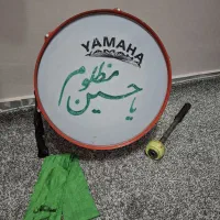 طبل ۴۵ سانت محرمی به همراه دسته و دستمال