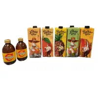 آبمیوه ۱ لیتری+ آبمیوه پاکتی یک لیتری