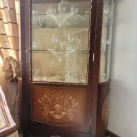 بوفه چوب معرق و برنز