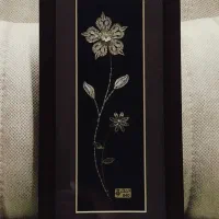 تابلو گل نقره