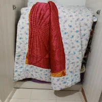 لحاف سنگین نوستالژی دور دوزی شده و نو ،یکنفره