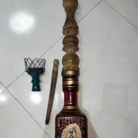 قلیان چوبی منبت شاه عباسی