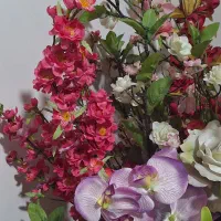 گلهای رنگارنگ مصنوعی