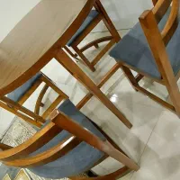 میز غذا خوری ۴ نفری با پارچه دست دوخت