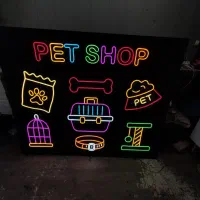 طراحی و ساخت تابلو نئون LED