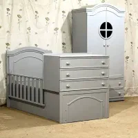 تخت و کمد کودک (مدل نرگس)