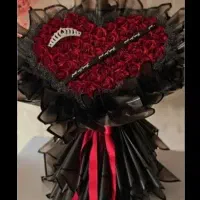 دسته گل روبانی و باکس