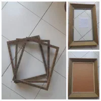 آینه تزیینی کار دست.قاب عکس چوبی قدیمی