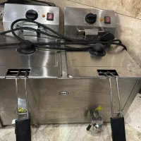 سرخ کن دو لگنه صنعتی