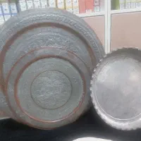 سه عدد سینی مسی قدیمی