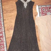 لباس کار شده  شیک مجلسی بهمراه سنگدوزی