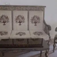 مبل هفت نفره با سه عدد میز جلویی