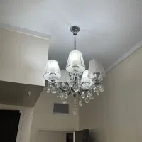 لوستر بدنه فلزی ۵ شاخه