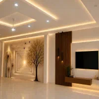 سقف کاذب کناف تایل پنل PVS کاغذدیواری پوستر 3بعدی