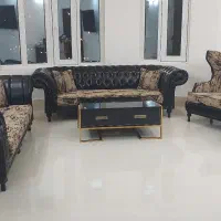 مبل چستر ۸ نفره چرمی|مبلمان خانگی و میز عسلی|قم, دانش|دیوار