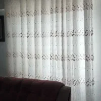 پرده پذیرایی حریر  خامه دوری در حد نو