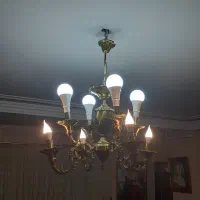 لوستر ۴ شاخه برنج سالم و تمیز