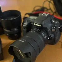 دوربین کنون حرفه ای 80D+لنز ۱۸-۱۳۵ usm+لنز fix50