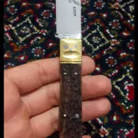 چاقو تاشو قدیمی دسته شاخ