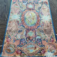 فرش زرع و نیم دستباف تمام ابریشم