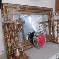 چراغ رومیزی برنزی آنتیک