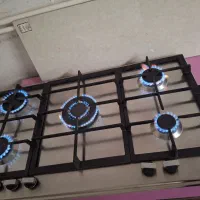 گاز استیل توکار رومیزی 5شعله LETO لتو اصل ایتالیا