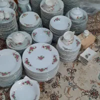 ظروف گلسرخی قدیمی نو